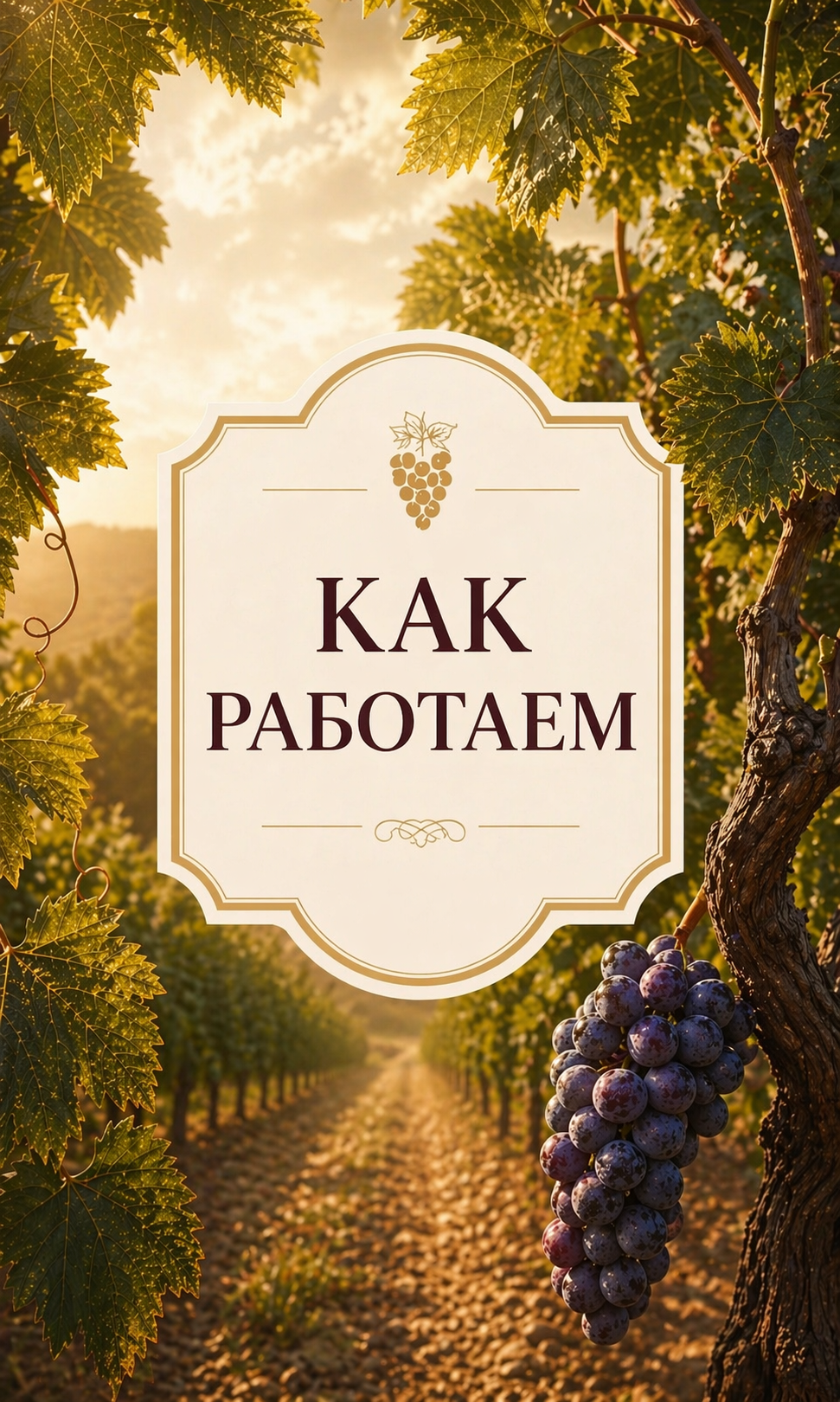 Как работаем: этапы создания виноградника